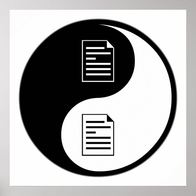 Yin Yang Proofreading Poster (Front)