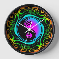 Yin Yang Psychedelic Rainbow Tattoo