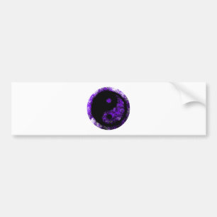 Yin Yang Purple Black The MUSEUM Zazzle Gifts Bumper Sticker