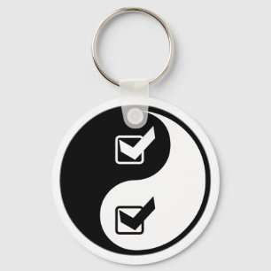 Yin Yang Quality Assurance Engineering Key Ring