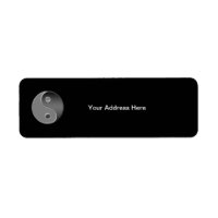 Yin Yang Return Address Label