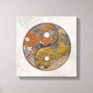 Yin Yang Rock Art Talking Canyons, New Mexico Canvas Print