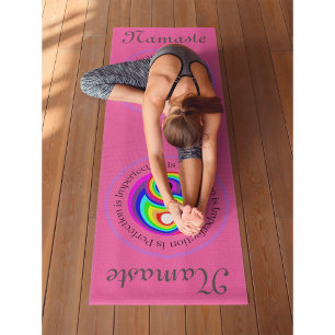 Yin Yang Rose Workout, Pilates and Yoga Mat