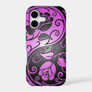 Yin Yang Roses, purple and black