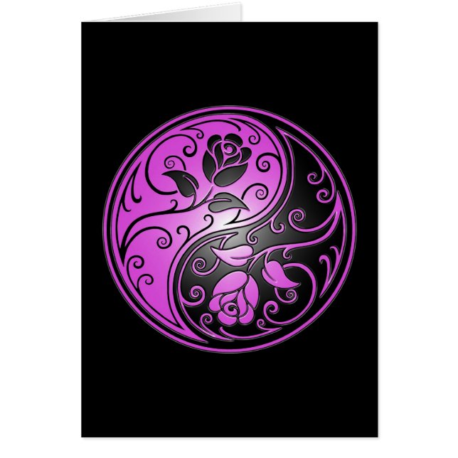 Yin Yang Roses, purple and black (Front)