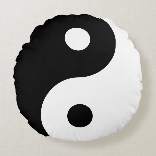 Yin Yang Round Cushion (Front)