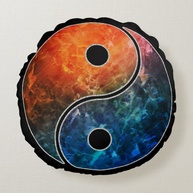 Yin Yang Round Cushion (Front)