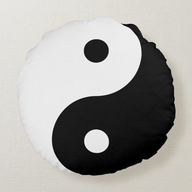 "YIN YANG" ROUND CUSHION (Back)