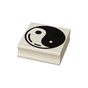 yin-yang rubber stamp