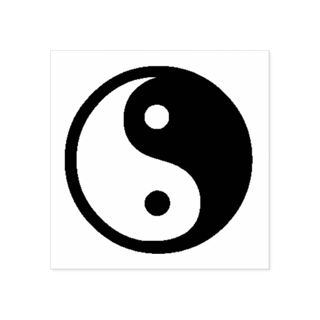 Yin Yang Rubber Stamp (Imprint)