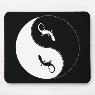 Yin Yang Salamander Mouse Pad