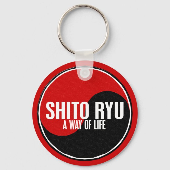 Yin Yang Shito Ryu 1 Key Ring (Front)