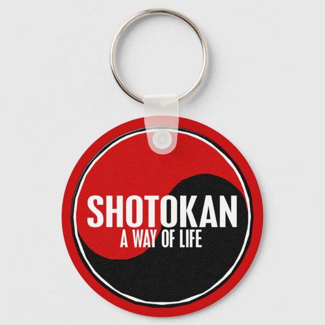 Yin Yang Shotokan 1 Key Ring (Front)