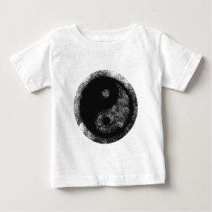 Yin Yang Silver Black The MUSEUM Zazzle Gifts Baby T-Shirt
