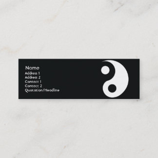 Yin Yang - Skinny Mini Business Card