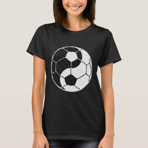 Yin Yang Soccer Graphic For Men Women Boys And Gir T-Shirt