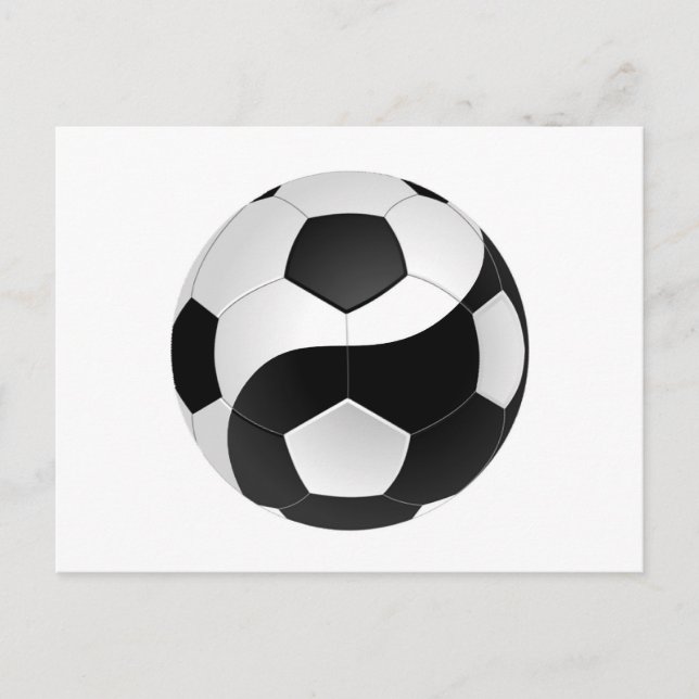 Yin Yang soccer Postcard (Front)