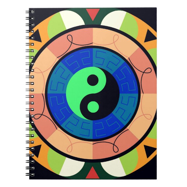Yin Yang ! Spiral Notebook (Front)