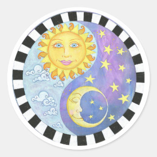 Yin Yang Sun/Moon Sticker