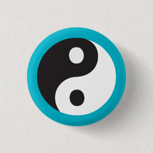 Yin Yang symbol 3 Cm Round Badge