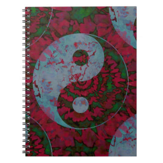 Yin Yang Symbol Art Spiral Notebook