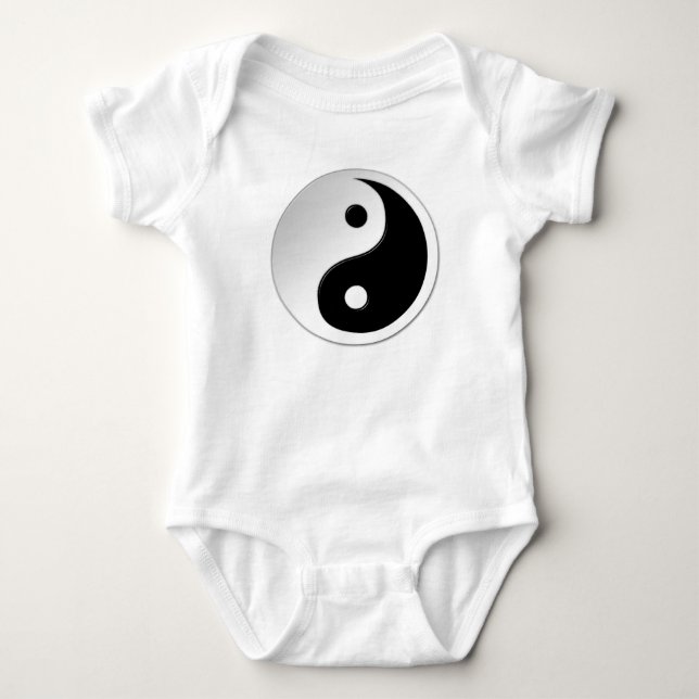 Yin Yang Symbol Baby Bodysuit (Front)