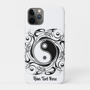 Yin & Yang Symbol Black and White Tattoo Style Case-Mate iPhone Case