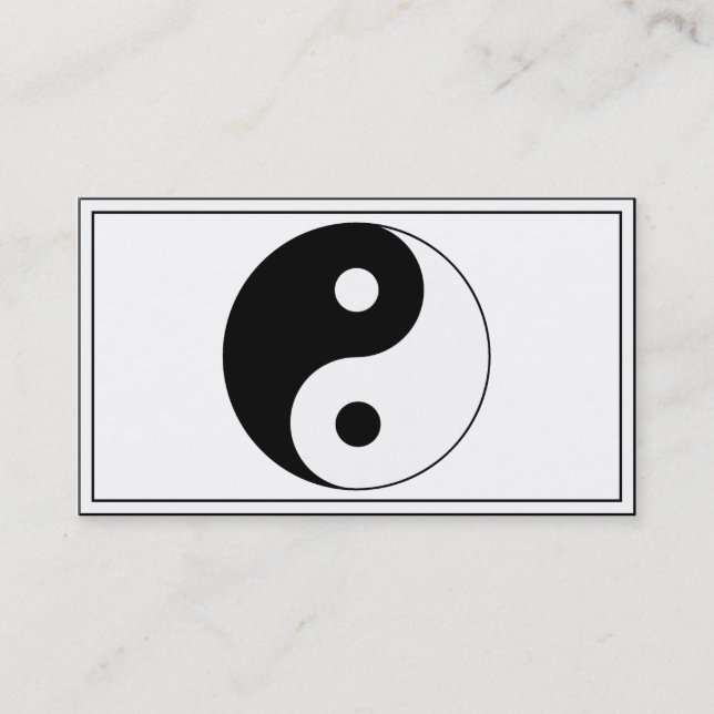 Yin / Yang Symbol Business Card (Front)