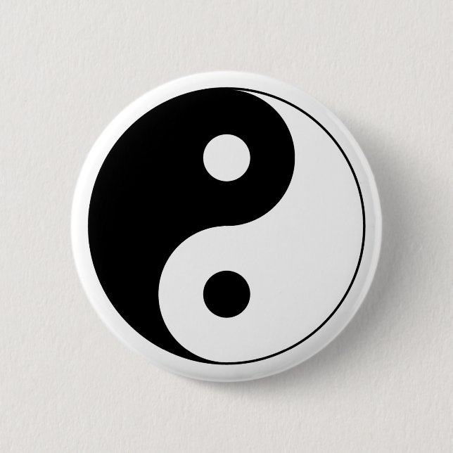 Yin Yang Symbol Button (Front)
