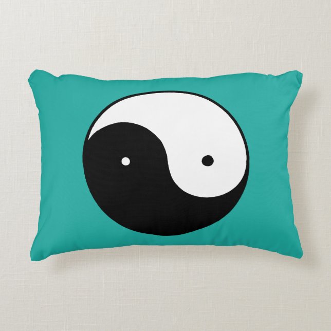 Yin Yang Symbol Decorative Cushion (Front)