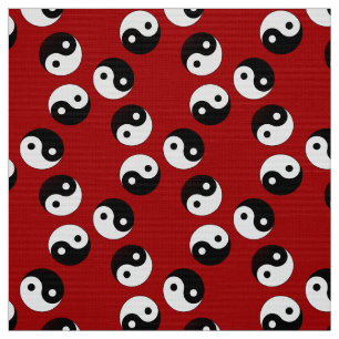 Yin Yang Symbol Fabric