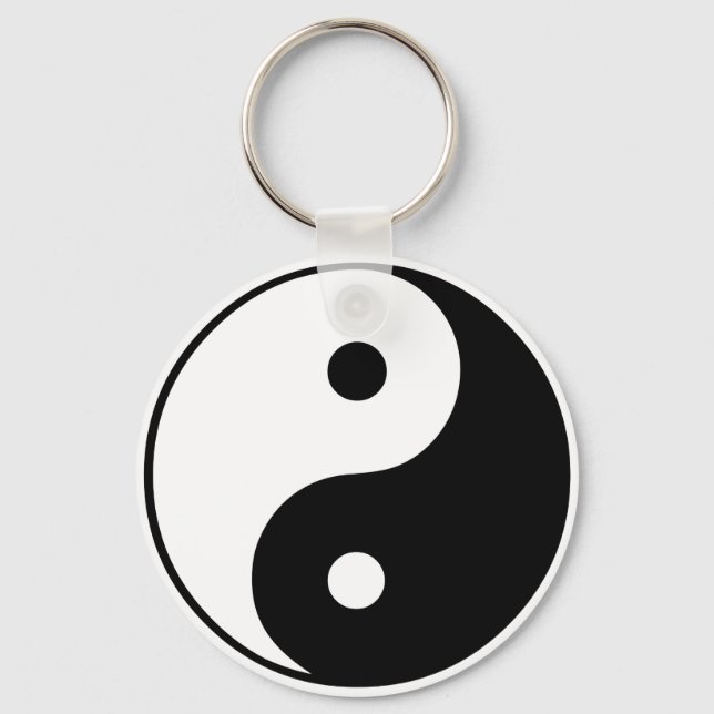 Yin Yang Symbol: Key Ring (Front)