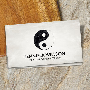 Yin Yang Symbol - Oil Paint  Business Card