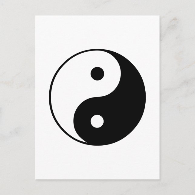 Yin Yang Symbol: Postcard (Front)