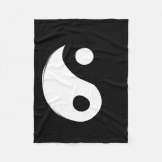 Yin Yang Symbol Retro 90s Design Fun Yin And Yang  Fleece Blanket