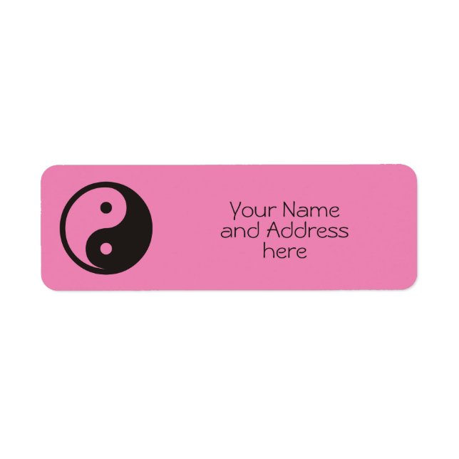 Yin Yang Symbol - solid tattoo design (Front)