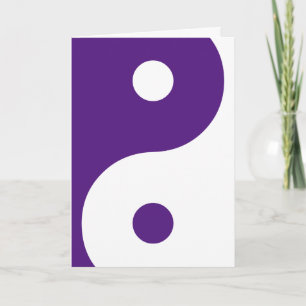 Yin Yang Symbol - solid tattoo design 1+2 Card