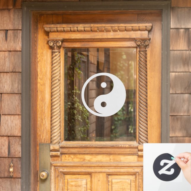Yin Yang Symbol - solid tattoo design 2 (Home Door)