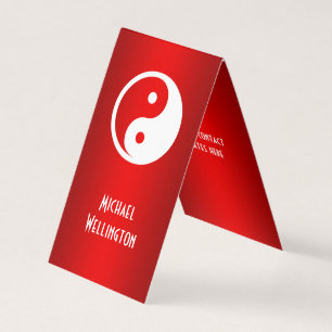 Yin Yang Symbol - solid tattoo design 2 Business Card