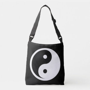 Yin Yang Symbol - solid tattoo design 2 Crossbody Bag