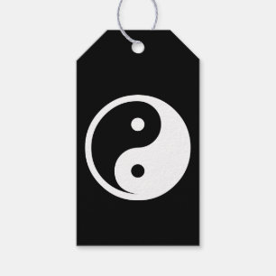 Yin Yang Symbol - solid tattoo design 2 Gift Tags