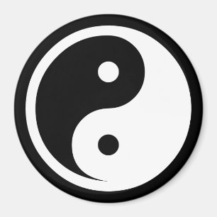 Yin Yang Symbol - solid tattoo design 2 Magnet
