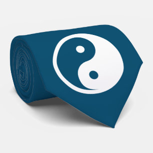 Yin Yang Symbol - solid tattoo design 2 Tie
