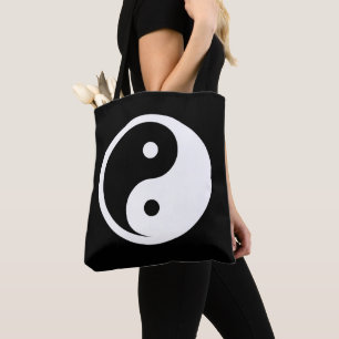 Yin Yang Symbol - solid tattoo design 2 Tote Bag
