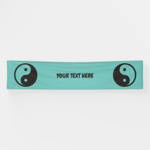 Yin Yang Symbol - solid tattoo design Banner