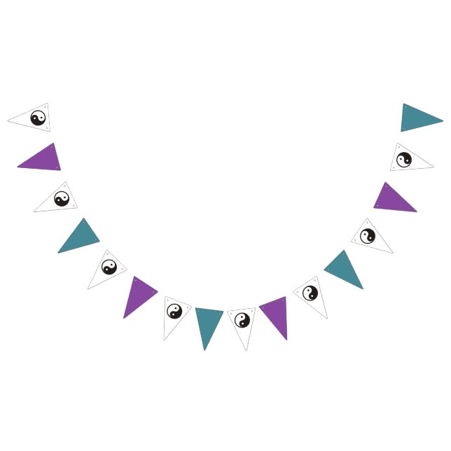 Yin Yang Symbol - solid tattoo design Bunting (All)