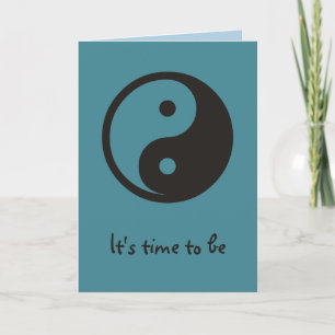 Yin Yang Symbol - solid tattoo design Card