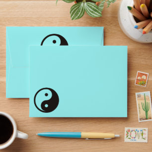 Yin Yang Symbol - solid tattoo design Envelope