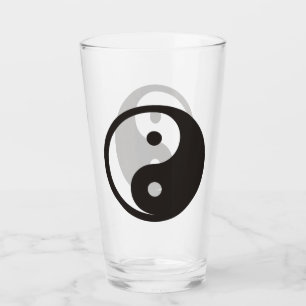 Yin Yang Symbol - solid tattoo design Glass