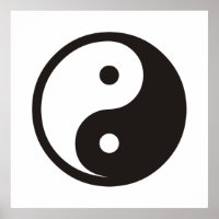 Yin Yang Symbol - solid tattoo design